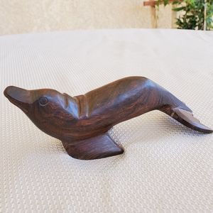 Vintage Wooden Seal Decor